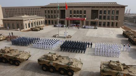 Chinesischer Militärstützpunkt in Dschibuti: ein zufällig stark bei China verschuldetes Land.