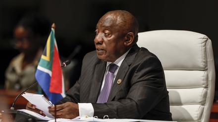 Der südafrikanische Präsident Cyril Ramaphosa.