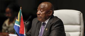 Der südafrikanische Präsident Cyril Ramaphosa.