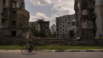 Borodjanka wurde zu Beginn Invasion im vergangenen Jahr von russischen Truppen besetzt. 