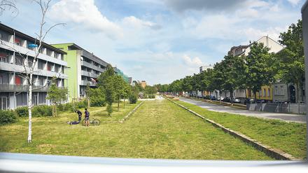 Der Carl-Weder-Park liegt auf der Tunneldecke des Britzer Autobahntunnels.