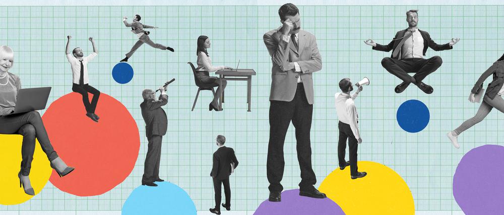 Alte und Junge bei der Arbeit