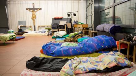 Asyl in der Kirche.