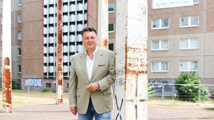 Andreas Geisel auf dem Museum Stasi-Zentrale Gelände am 22.06.2023.