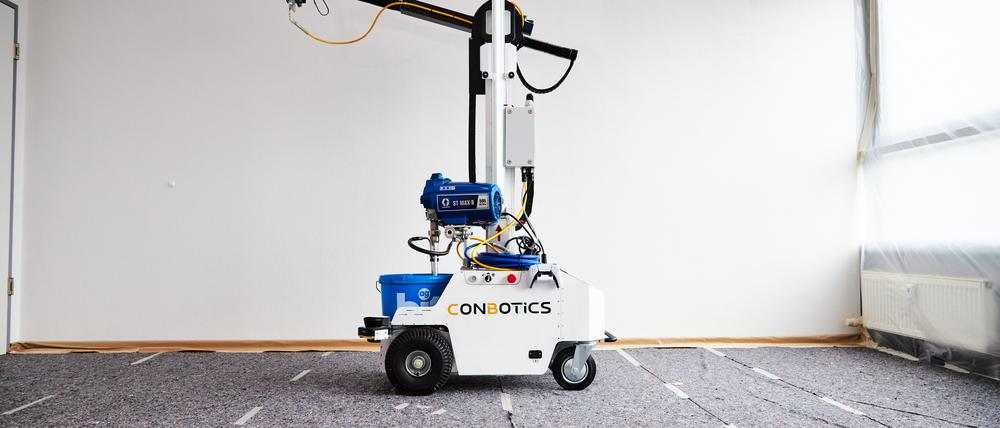 ConBotics entwickelt einen Roboter, der Malerarbeiten auf Baustellen erledigen kann.