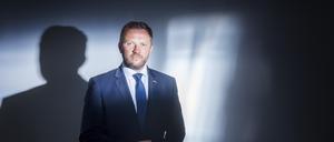 Der Außenminister Estlands Margus Tsahkna in der Redaktion vom Tagesspiegel, in Berlin.