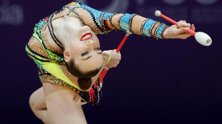 Darja Varfolomeev hat alle vier Geräte-Finals bei der WM gewonnen.