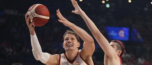 Mit 25 Punkten war Moritz Wagner der beste Werfer der Deutschen Basketballer gegen Japan. 