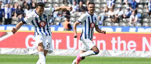 Auch der geht rein. Haris Tabakovic trifft zum 5:0-Endstand für Hertha gegen Fürth.