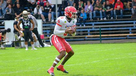 Besonders Quarterback Jaylon Henderson tat sich in Dresden hervor.