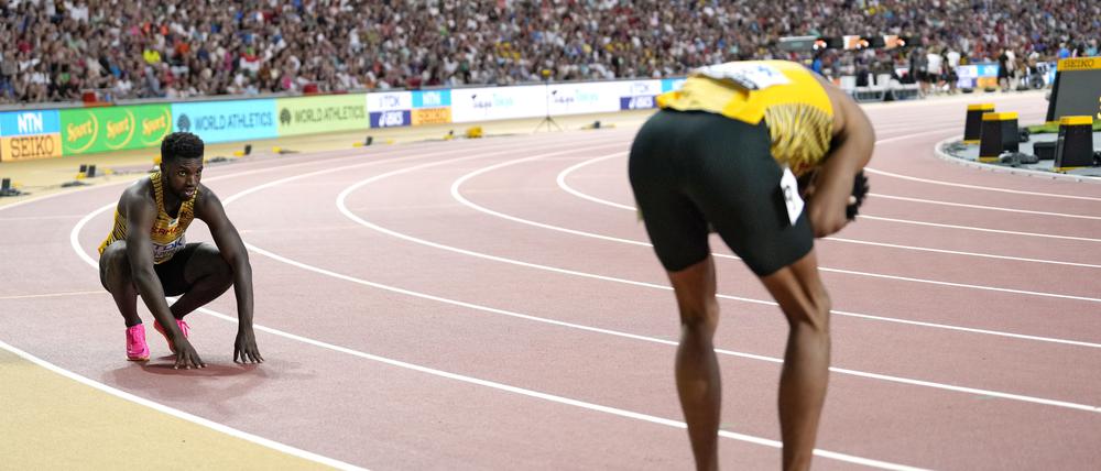Auch in der 4 x 100 Meter-Staffel ging alles schief.