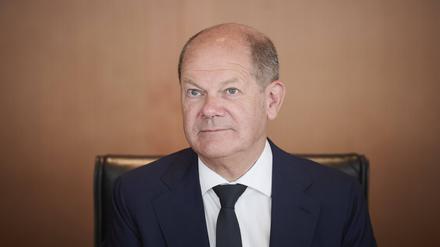 Der Bundeskanzler Olaf Scholz (SPD).