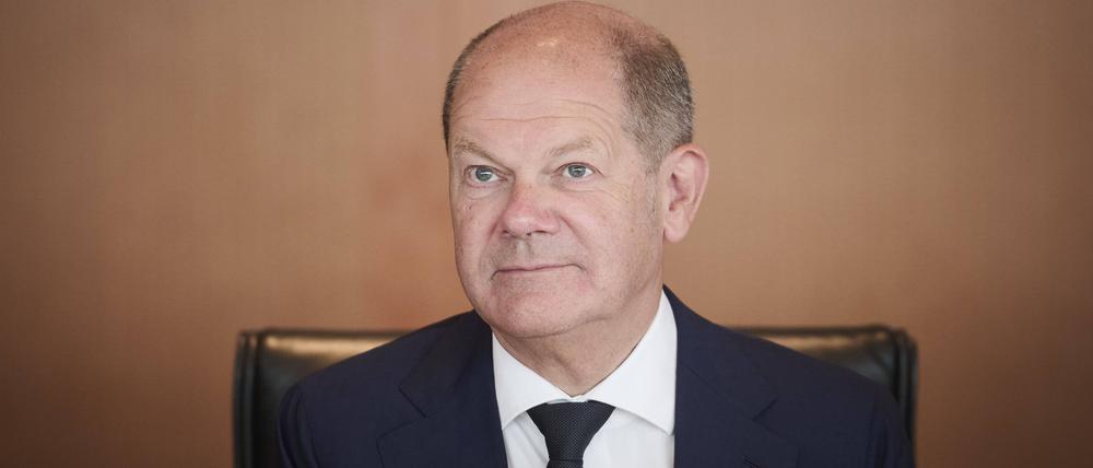 Der Bundeskanzler Olaf Scholz (SPD).