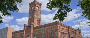 Das Rote Rathaus in Berlin-Mitte.