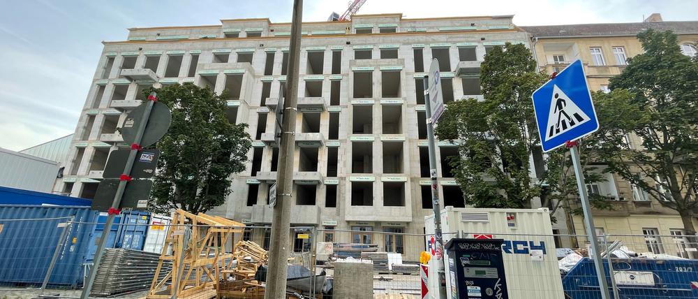  Der Bau der Wohnungen in der Malmöer Straße 28 steht still.