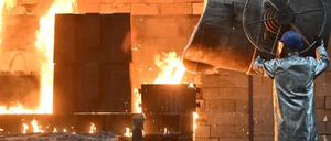 Die Gießerei Lößnitz GmbH im Erzgebirge (Archivbild).