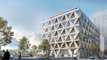 Projekt „The Cradle“ in Düsseldorf. Interboden hat zahlreiche Projekte in der nordrhein-westfälischen Landeshauptstadt entwickelt.