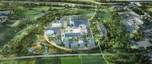Innovation Park in Heilbronn: Von oben soll der Innovationspark einmal aussehen wie ein Computerchip.