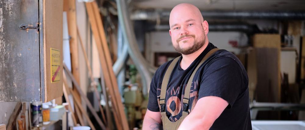 David Eckardt macht eine Ausbildung zum Tischler.