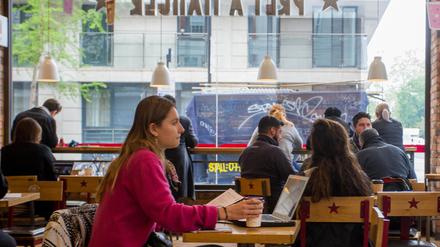 Eine Filiale vonPrêt à Manger in London.