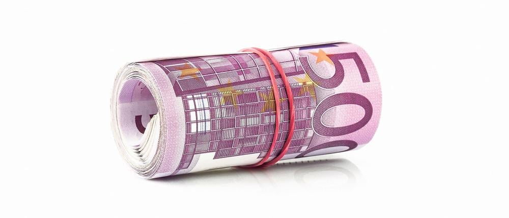 Ein Bündel 500-Euro-Scheine