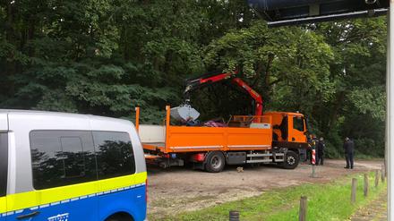 Die Lagerstelle des Mannes wurde am Dienstag geräumt.