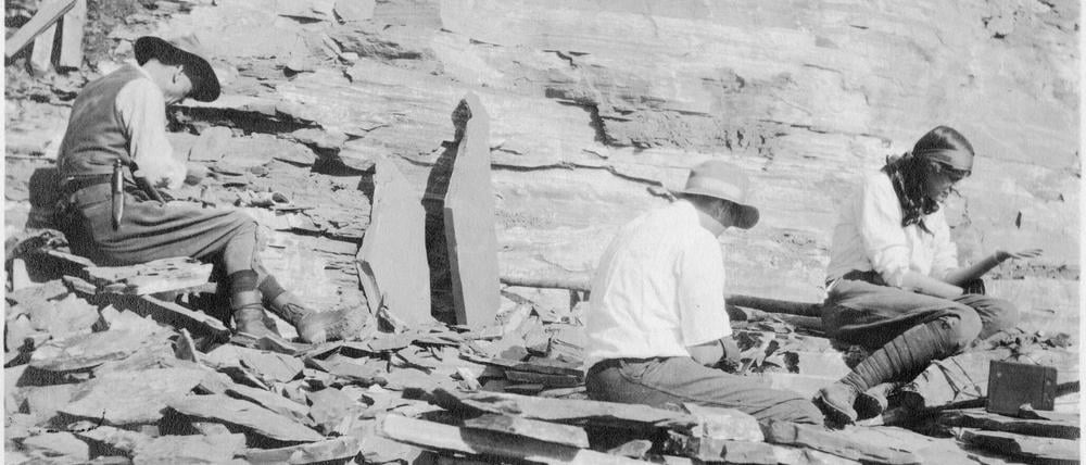 Charles Doolittle Walcott (1850-1927), Sidney Stevens Walcott (1892-1977), and Helen 3378213857 o