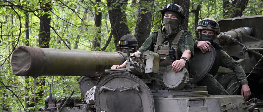 Russische Soldaten am 11. August 2023 in der Ukraine.