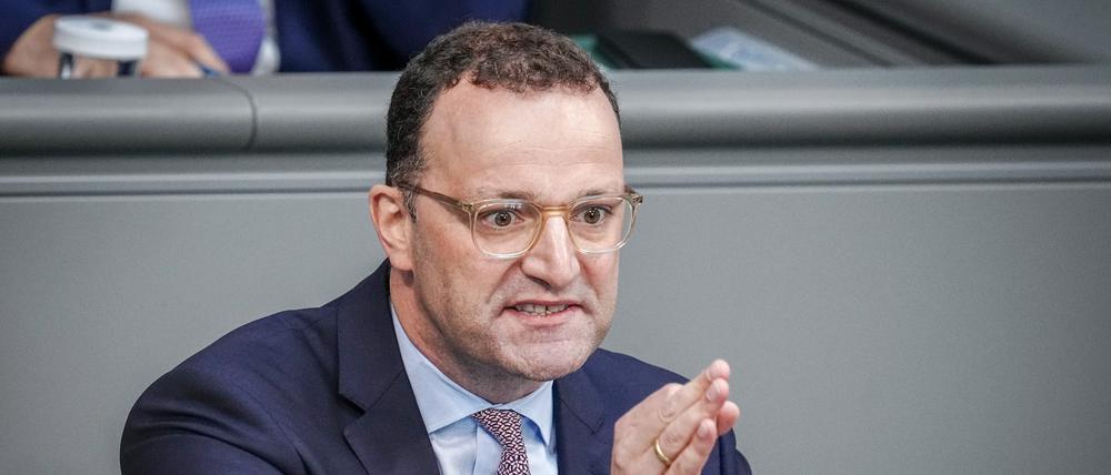 ARCHIV - 15.06.2023, Berlin: Jens Spahn (CDU), Bundestagsabgeordneter, spricht im Bundestag. (zu dpa «Spahn fordert Beschränkung der Flüchtlingszahlen») Foto: Kay Nietfeld/dpa +++ dpa-Bildfunk +++