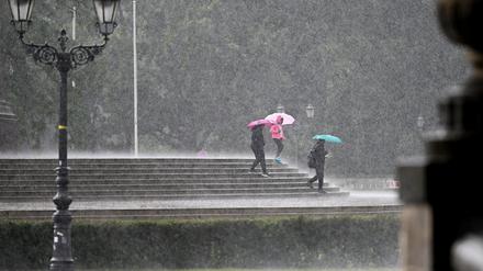 Berlin bekam in diesem Sommer viele heftige Regengüsse ab.