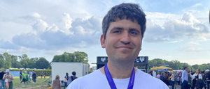 Reporter mit Erfahrung. Prodöhl bei den Special Olympic World Games in Berlin.
