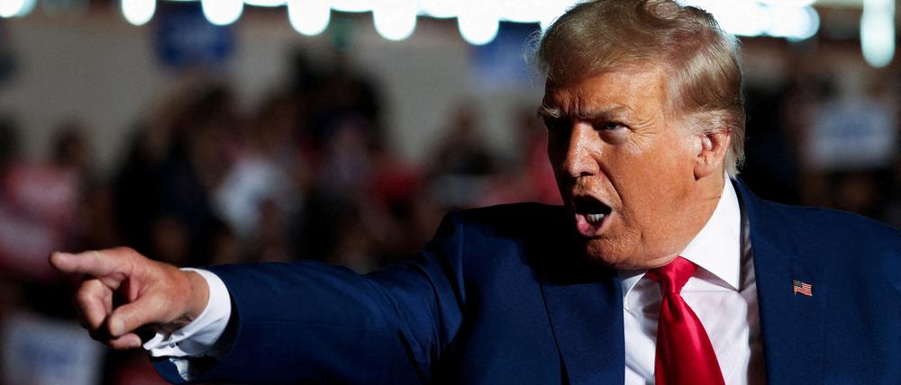 Donald Trump bei einem Wahlkampfauftritt in Erie, Pennsylvania, Ende Juli.