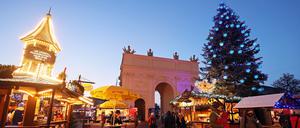 Der Potsdamer Weihnachtsmarkt „Blauer Lichterglanz“.