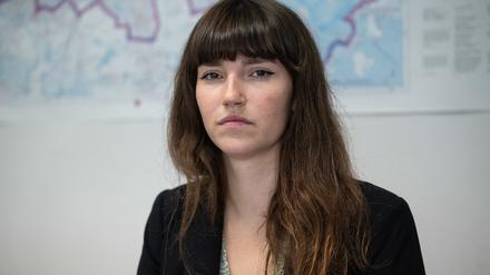 Die Sprecherin der Letzten Generation Carla Hinrichs