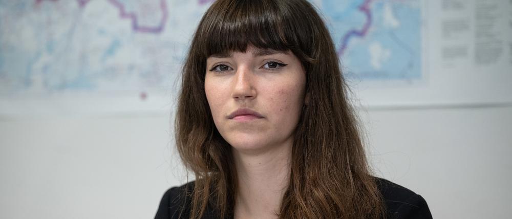 Die Sprecherin der Letzten Generation Carla Hinrichs