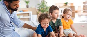 Tränen können vorkommen, man kann aber erreichen, dass Kinder nicht zu viel und zu lange weinen.