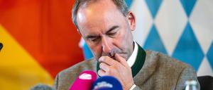 Kein Befreiungsschlag: Hubert Aiwanger (Freie Wähler), Bayrischer Staatsminister für Wirtschaft, bei einem Statement am Donnerstag. 
