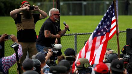 Anführer der rechtsradikalen Miliz Proud Boys, Joe Biggs.