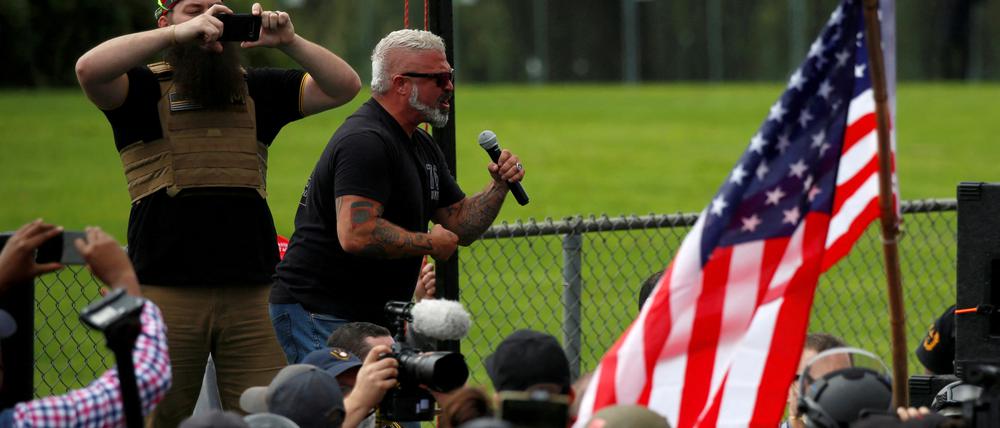 Anführer der rechtsradikalen Miliz Proud Boys, Joe Biggs.