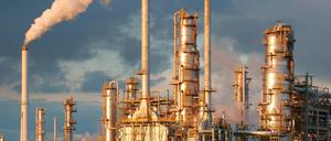 Eine Raffinerie in Leuna in Sachsen-Anhalt.