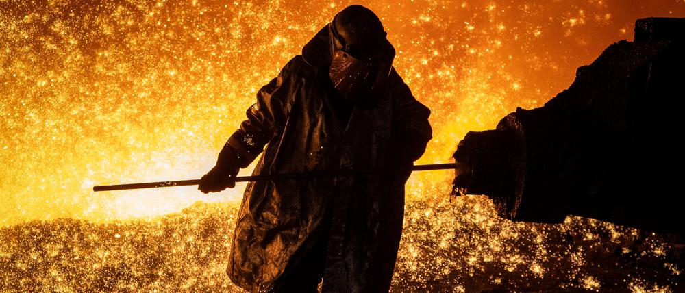 Im verarbeitenden Gewerbe liegt eine der Ursachen für Indiens rasantes Wachstum. Auch die Stahlproduktion, wie hier im Werk von Tata Steel, nimmt an Bedeutung zu.