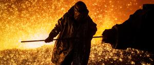 Im verarbeitenden Gewerbe liegt eine der Ursachen für Indiens rasantes Wachstum. Auch die Stahlproduktion, wie hier im Werk von Tata Steel, nimmt an Bedeutung zu.