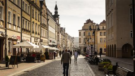 Europe, Poland, Opole Voivodeship, Opole, Main Marketplace, one of the oldest city ensembles in Poland