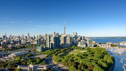 Blick auf die Downtown mit dem CN Tower.