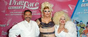 Die Jury der ersten Staffel (v.l.n.r.): Gianni Jovanovic, Barbie Breakout und Dianne Brill.