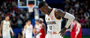 DBB-Kapitän Dennis Schröder verletzte sich beim Sieg gegen Georgien am Rücken. 