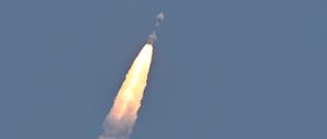 PSLV XL rocket carrying the Aditya-L1 spacecraft.