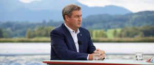 ZDF-Sommerinterview mit Markus Söder (CSU).