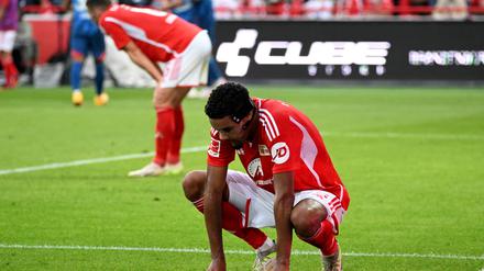 Der 1. FC Union und Danilho Doekhi (vorne) mussten sich RB Leipzig geschlagen geben. 