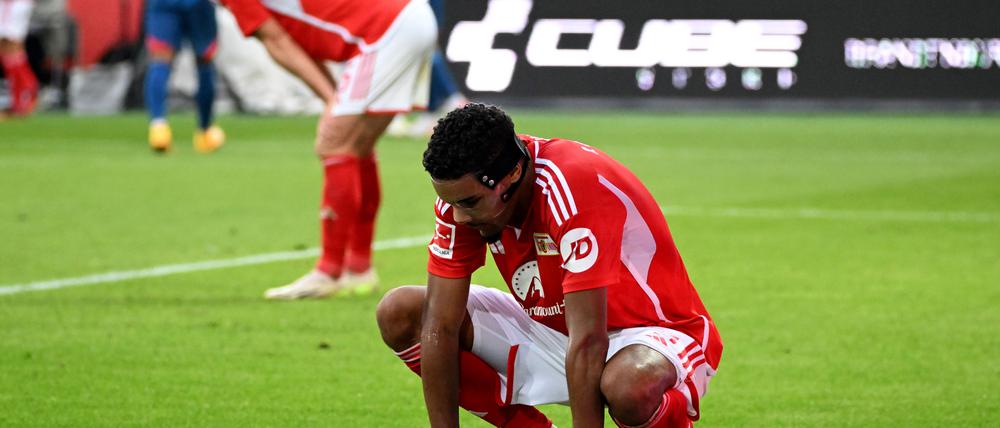 Der 1. FC Union und Danilho Doekhi (vorne) mussten sich RB Leipzig geschlagen geben. 